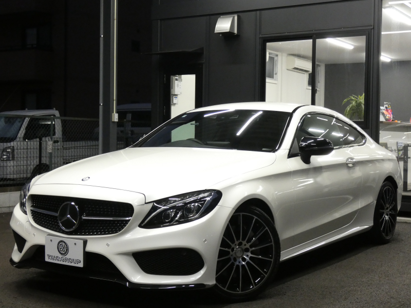 メルセデスベンツ Cクラス C300 ｸｰﾍﾟ ｽﾎﾟｰﾂ ﾚｰﾀﾞｰｾｰﾌﾃｨPKG　受注生産ﾓﾃﾞﾙ  高出力E/G 専用ｴｸｽﾃﾘｱ ｷｰﾚｽｺﾞｰ 黒本革ｼｰﾄ/ﾋｰﾀｰ HDDﾅﾋﾞ 地ﾃﾞｼﾞ Bｶﾒﾗ 前後ﾄﾞﾗﾚｺ ｴｱﾊﾞﾗﾝｽPKG ﾊﾟｰｸﾄﾛﾆｯｸ LEDﾗｲﾄ/自動HB AMGｴｱﾛ 専用AMG19AW　2年保証付