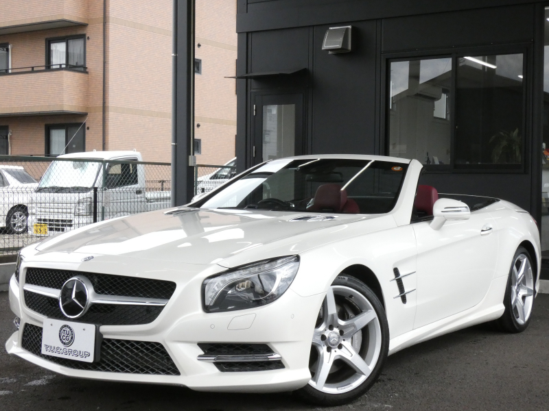 メルセデスベンツ SLクラス SL350 AMGｽﾎﾟｰﾂ&ABC&ﾚｰﾀﾞｰｾｰﾌﾃｨPKG　AMGｴｱﾛ/19ｲﾝﾁAW ﾏｼﾞｯｸｽｶｲﾙｰﾌ ｷｰﾚｽｺﾞｰ 赤革/ﾍﾞﾝﾁﾚｰﾀｰ HDDﾅﾋﾞ 地ﾃﾞｼﾞ Bｶﾒﾗ BTｵｰﾃﾞｨｵ harman/kardon ﾊﾟﾄﾞﾙｼﾌﾄ 自動ﾄﾗﾝｸ/ﾌｯﾄOP付 ｷｾﾉﾝ/自動HB ｱﾝﾋﾞｴﾝﾄﾗｲﾄ　2年保証付