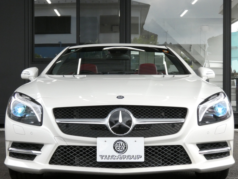 メルセデスベンツ SLクラス SL350 AMGｽﾎﾟｰﾂ&ABC&ﾚｰﾀﾞｰｾｰﾌﾃｨPKG　AMGｴｱﾛ/19ｲﾝﾁAW ﾏｼﾞｯｸｽｶｲﾙｰﾌ ｷｰﾚｽｺﾞｰ 赤革/ﾍﾞﾝﾁﾚｰﾀｰ HDDﾅﾋﾞ 地ﾃﾞｼﾞ Bｶﾒﾗ BTｵｰﾃﾞｨｵ harman/kardon ﾊﾟﾄﾞﾙｼﾌﾄ 自動ﾄﾗﾝｸ/ﾌｯﾄOP付 ｷｾﾉﾝ/自動HB ｱﾝﾋﾞｴﾝﾄﾗｲﾄ　2年保証付
