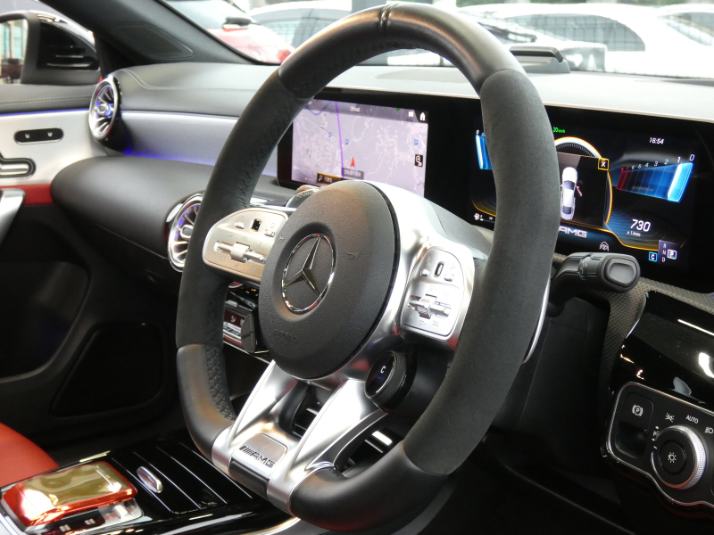 AMG CLAクラス CLA45 S 4MATIC+ AMGﾊﾟﾌｫｰﾏﾝｽ&AMGｱﾄﾞﾊﾞﾝｽﾄﾞ&ﾚｰﾀﾞｰｾｰﾌﾃｨPKG　meｺﾈｸﾄ AMGﾊﾟﾌｫｰﾏﾝｽｽﾃｱﾘﾝｸﾞ&ｼｰﾄ AMGｴｱﾛ&19ｲﾝﾁAW AMG強化ﾌﾞﾚｰｷ 赤黒革/ﾍﾞﾝﾁﾚｰﾀｰ ﾊﾟﾉﾗﾏSR MBUXﾅﾋﾞTV 360度ｶﾒﾗ ﾍｯﾄﾞｱｯﾌﾟD ｱﾄﾞﾊﾞﾝｽﾄﾞｻｳﾝﾄﾞ　2年保証付
