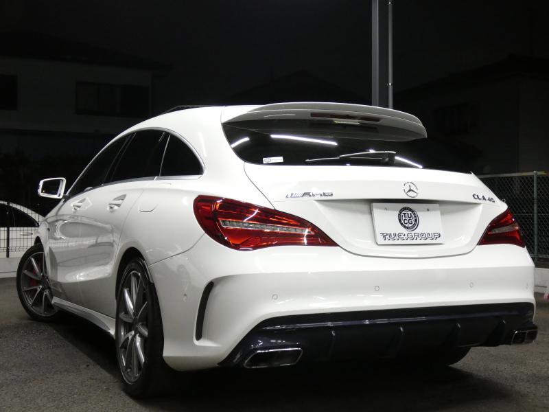 AMG CLAクラス CLA45 4MATIC ｼｭｰﾃｨﾝｸﾞﾌﾞﾚｰｸ ﾚｰﾀﾞｰｾｰﾌﾃｨPKG　後期 ｷｰﾚｽｺﾞｰ 黒革/ﾋｰﾀｰ ﾊﾟﾉﾗﾏｻﾝﾙｰﾌ HDDﾅﾋﾞ 地ﾃﾞｼﾞ Bｶﾒﾗ AppleCarPlay 自動ﾘｱｹﾞｰﾄ/ﾌｯﾄOP 前後ﾄﾞﾗﾚｺ AMGｴｱﾛ/18ｲﾝﾁAW AMGﾗｲﾄﾞｺﾝﾄﾛｰﾙｻｽ LEDﾍｯﾄﾞﾗｲﾄ/ｵｰﾄHB　2年保証付