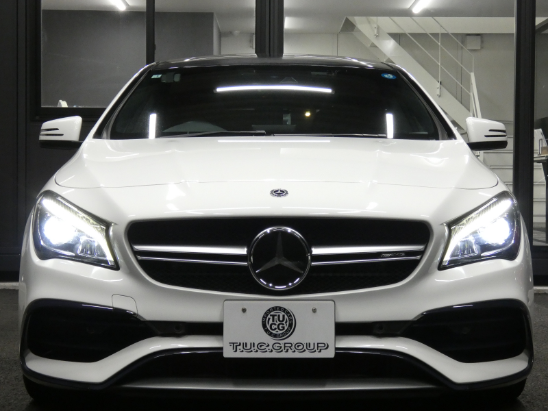 AMG CLAクラス CLA45 4MATIC ｼｭｰﾃｨﾝｸﾞﾌﾞﾚｰｸ ﾚｰﾀﾞｰｾｰﾌﾃｨPKG　後期 ｷｰﾚｽｺﾞｰ 黒革/ﾋｰﾀｰ ﾊﾟﾉﾗﾏｻﾝﾙｰﾌ HDDﾅﾋﾞ 地ﾃﾞｼﾞ Bｶﾒﾗ AppleCarPlay 自動ﾘｱｹﾞｰﾄ/ﾌｯﾄOP 前後ﾄﾞﾗﾚｺ AMGｴｱﾛ/18ｲﾝﾁAW AMGﾗｲﾄﾞｺﾝﾄﾛｰﾙｻｽ LEDﾍｯﾄﾞﾗｲﾄ/ｵｰﾄHB　2年保証付