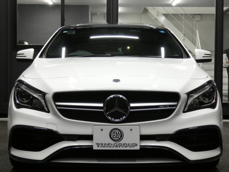 AMG CLAクラス CLA45 4MATIC ｼｭｰﾃｨﾝｸﾞﾌﾞﾚｰｸ ﾚｰﾀﾞｰｾｰﾌﾃｨPKG　後期 ｷｰﾚｽｺﾞｰ 黒革/ﾋｰﾀｰ ﾊﾟﾉﾗﾏｻﾝﾙｰﾌ HDDﾅﾋﾞ 地ﾃﾞｼﾞ Bｶﾒﾗ AppleCarPlay 自動ﾘｱｹﾞｰﾄ/ﾌｯﾄOP 前後ﾄﾞﾗﾚｺ AMGｴｱﾛ/18ｲﾝﾁAW AMGﾗｲﾄﾞｺﾝﾄﾛｰﾙｻｽ LEDﾍｯﾄﾞﾗｲﾄ/ｵｰﾄHB　2年保証付