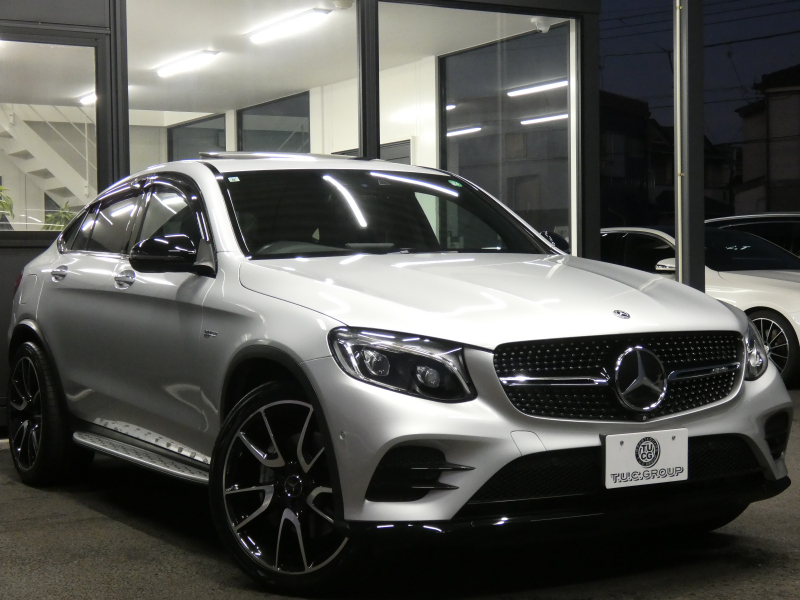 AMG GLCクーペ GLC43 4MATIC ｸｰﾍﾟ ﾚｻﾞｰｴｸｽｸﾙｰｼﾌﾞ&ﾅｲﾄ&ﾚｰﾀﾞｰｾｰﾌﾃｨPKG　AMGｴｱﾛ/21ｲﾝﾁAW AMGﾗｲﾄﾞｺﾝﾄﾛｰﾙ 黒本革/前後ﾋｰﾀｰ ｻﾝﾙｰﾌ HDDﾅﾋﾞ 地ﾃﾞｼﾞ 360度ｶﾒﾗ Burmester LEDﾍｯﾄﾞﾗｲﾄ ｵｰﾄﾘｱｹﾞｰﾄ ｴｱﾊﾞﾗﾝｽPKG ﾍｯﾄﾞｱｯﾌﾟD　2年保証付
