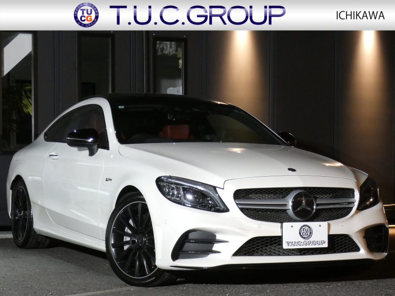 AMG Cクラス C43 4MATIC ｸｰﾍﾟ ﾚｰﾀﾞｰｾｰﾌﾃｨPKG　後期 390ps meｺﾈｸﾄ 赤本革 ﾊﾟﾉﾗﾏSR HDDﾅﾋﾞ 地ﾃﾞｼﾞ Appleｶｰﾌﾟﾚｲ ﾍｯﾄﾞｱｯﾌﾟD 360度ﾄﾞﾗﾚｺ Burmester ｴｱﾊﾞﾗﾝｽPKG ｵｰﾄﾄﾗﾝｸ/ﾌｯﾄOP ﾏﾙﾁﾋﾞｰﾑLEDﾍｯﾄﾞﾗｲﾄ AMGｴｱﾛ/19AW　2年保証付