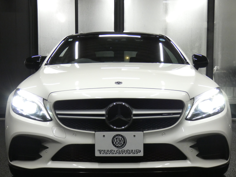 AMG Cクラス C43 4MATIC ｸｰﾍﾟ ﾚｰﾀﾞｰｾｰﾌﾃｨPKG　後期 390ps meｺﾈｸﾄ 赤本革 ﾊﾟﾉﾗﾏSR HDDﾅﾋﾞ 地ﾃﾞｼﾞ Appleｶｰﾌﾟﾚｲ ﾍｯﾄﾞｱｯﾌﾟD 360度ﾄﾞﾗﾚｺ Burmester ｴｱﾊﾞﾗﾝｽPKG ｵｰﾄﾄﾗﾝｸ/ﾌｯﾄOP ﾏﾙﾁﾋﾞｰﾑLEDﾍｯﾄﾞﾗｲﾄ AMGｴｱﾛ/19AW　2年保証付