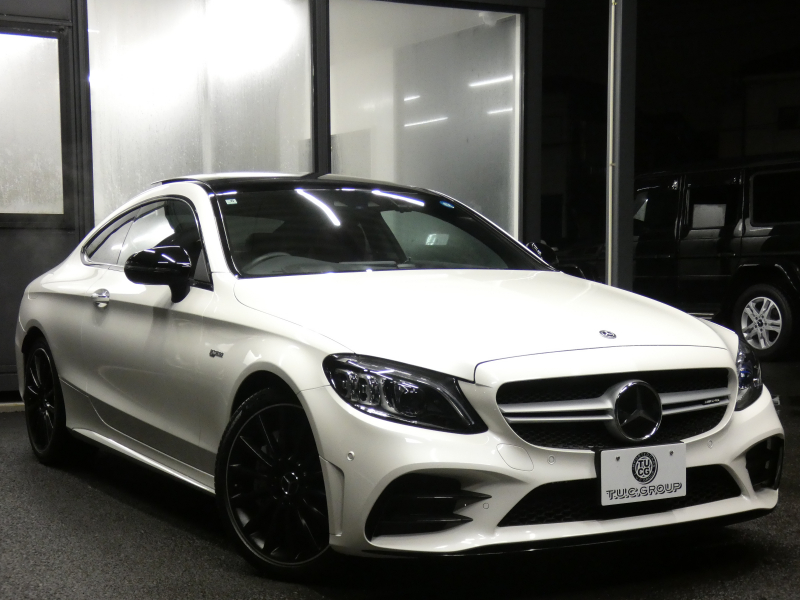 AMG Cクラス C43 4MATIC ｸｰﾍﾟ ﾚｰﾀﾞｰｾｰﾌﾃｨPKG　後期 390ps meｺﾈｸﾄ 赤本革 ﾊﾟﾉﾗﾏSR HDDﾅﾋﾞ 地ﾃﾞｼﾞ Appleｶｰﾌﾟﾚｲ ﾍｯﾄﾞｱｯﾌﾟD 360度ﾄﾞﾗﾚｺ Burmester ｴｱﾊﾞﾗﾝｽPKG ｵｰﾄﾄﾗﾝｸ/ﾌｯﾄOP ﾏﾙﾁﾋﾞｰﾑLEDﾍｯﾄﾞﾗｲﾄ AMGｴｱﾛ/19AW　2年保証付