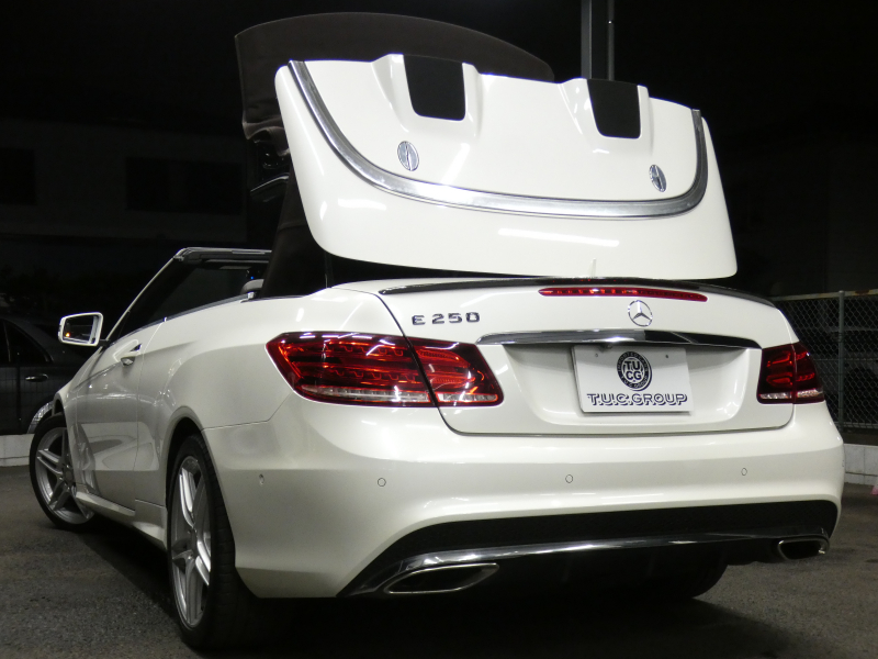 メルセデスベンツ Eクラス E250 ｶﾌﾞﾘｵﾚ AMGｽﾎﾟｰﾂ&ｺﾝﾌｫｰﾄ&ﾚｰﾀﾞｰｾｰﾌﾃｨPKG　後期 ﾌﾞﾗｳﾝｿﾌﾄﾄｯﾌﾟ AMGｴｱﾛ&18AW ﾄﾗﾝｸｽﾎﾟｲﾗｰ ｷｰﾚｽｺﾞｰ 茶本革/ﾋｰﾀｰ/ｴｱｽｶｰﾌ ｴｱｶﾞｲﾄﾞ ﾅﾋﾞ 地ﾃﾞｼﾞ ﾊﾞｯｸｶﾒﾗ 純正ﾄﾞﾗﾚｺ LEDﾍｯﾄﾞﾗｲﾄ/自動ﾊｲﾋﾞｰﾑ　2年保証付