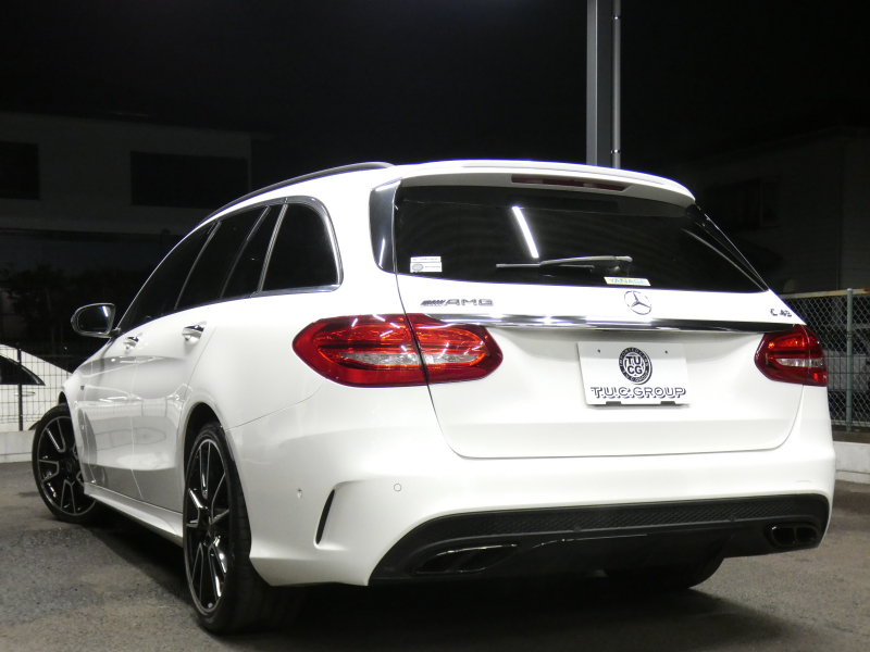 AMG Cクラス C43 4MATIC ｽﾃｰｼｮﾝﾜｺﾞﾝ ﾚｰﾀﾞｰｾｰﾌﾃｨPKG　meｺﾈｸﾄ 9速AT AMGｴｱﾛ&19ｲﾝﾁｱﾙﾐ 赤本革 ﾊﾟﾉﾗﾏｻﾝﾙｰﾌ ﾅﾋﾞTV Bｶﾒﾗ Burmester ﾍｯﾄﾞｱｯﾌﾟD ｴｱﾊﾞﾗﾝｽP/ﾊﾟﾌｭｰﾑｱﾄﾏｲｻﾞｰ 自動ﾘｱｹﾞｰﾄ/ﾌｯﾄOP ﾊﾟﾄﾞﾙｼﾌﾄ LEDﾍｯﾄﾞﾗｲﾄ/自動HB　2年保証付