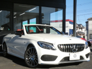 AMG Cクラス C43 4MATIC ｶﾌﾞﾘｵﾚ ﾚｰﾀﾞｰｾｰﾌﾃｨPKG　9速AT AMGｴｱﾛ&19ｲﾝﾁｱﾙﾐ 赤革 赤幌 HDDﾅﾋﾞ 地ﾃﾞｼﾞ Bluetoothｵｰﾃﾞｨｵ ﾌﾞﾙﾒｽﾀｰ 360度ﾄﾞﾗﾚｺ LEDﾍｯﾄﾞﾗｲﾄ ｴｱﾊﾞﾗﾝｽPKG　2年保証付