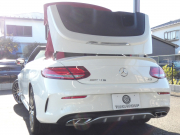 AMG Cクラス C43 4MATIC ｶﾌﾞﾘｵﾚ ﾚｰﾀﾞｰｾｰﾌﾃｨPKG　9速AT AMGｴｱﾛ&19ｲﾝﾁｱﾙﾐ 赤革 赤幌 HDDﾅﾋﾞ 地ﾃﾞｼﾞ Bluetoothｵｰﾃﾞｨｵ ﾌﾞﾙﾒｽﾀｰ 360度ﾄﾞﾗﾚｺ LEDﾍｯﾄﾞﾗｲﾄ ｴｱﾊﾞﾗﾝｽPKG　2年保証付