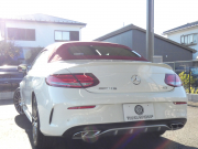 AMG Cクラス C43 4MATIC ｶﾌﾞﾘｵﾚ ﾚｰﾀﾞｰｾｰﾌﾃｨPKG　9速AT AMGｴｱﾛ&19ｲﾝﾁｱﾙﾐ 赤革 赤幌 HDDﾅﾋﾞ 地ﾃﾞｼﾞ Bluetoothｵｰﾃﾞｨｵ ﾌﾞﾙﾒｽﾀｰ 360度ﾄﾞﾗﾚｺ LEDﾍｯﾄﾞﾗｲﾄ ｴｱﾊﾞﾗﾝｽPKG　2年保証付