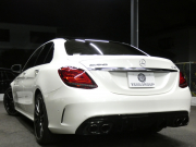 AMG Cクラス C43 4MATIC ﾚｰﾀﾞｰｾｰﾌﾃｨPKG　後期 390ps meｺﾈｸﾄ 黒本革 ﾊﾟﾉﾗﾏSR HDDﾅﾋﾞ 地ﾃﾞｼﾞ Appleｶｰﾌﾟﾚｲ ﾍｯﾄﾞｱｯﾌﾟD Burmester ｴｱﾊﾞﾗﾝｽPKG ｵｰﾄﾄﾗﾝｸ ﾏﾙﾁﾋﾞｰﾑLEDﾍｯﾄﾞﾗｲﾄ　2年保証付