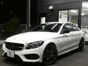 AMG Cクラス C43 4MATIC ｴｸｽｸﾙｰｼﾌﾞ&ﾚｰﾀﾞｰｾｰﾌﾃｨPKG　9速AT AMGｴｱﾛ&19ｲﾝﾁｱﾙﾐ 黒本革 HDDﾅﾋﾞ 地ﾃﾞｼﾞ ﾊﾞｯｸｶﾒﾗ Burmester ﾊﾟﾌｭｰﾑｱﾄﾏｲｻﾞｰ ｵｰﾄﾄﾗﾝｸ/ﾌｯﾄOP 純正ﾄﾞﾗﾚｺ LEDﾍｯﾄﾞﾗｲﾄ　2年保証付