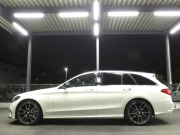 AMG Cクラス C43 4MATIC ｽﾃｰｼｮﾝﾜｺﾞﾝ ﾚｰﾀﾞｰｾｰﾌﾃｨPKG　9AT 赤本革 ﾊﾟﾉﾗﾏSR HDDﾅﾋﾞ 地ﾃﾞｼﾞ Bｶﾒﾗ Burmester ﾍｯﾄﾞｱｯﾌﾟD LEDﾍｯﾄﾞﾗｲﾄ ｵｰﾄﾘｱｹﾞｰﾄ ｴｱﾊﾞﾗﾝｽPKG AMGｴｱﾛ&19ｲﾝﾁAW　2年保証付