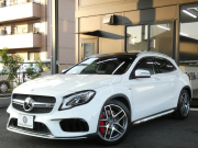 AMG GLA GLA45 4MATIC ﾚｰﾀﾞｰｾｰﾌﾃｨPKG　後期 1ｵｰﾅｰ 381ps ｷｰﾚｽｺﾞｰ 黒本革 ﾊﾟﾉﾗﾏｻﾝﾙｰﾌ ﾅﾋﾞTV Aｶｰﾌﾟﾚｲ Bｶﾒﾗ ﾀﾞｲﾅﾐｯｸｾﾚｸﾄ LEDﾍｯﾄﾞﾗｲﾄ ﾊﾟﾄﾞﾙｼﾌﾄ 前後ﾄﾞﾗﾚｺ 自動ﾘｱｹﾞｰﾄ/ﾌｯﾄOP AMGｴｱﾛ&19ｲﾝﾁAW　2年保証付