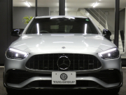 AMG Cクラス C43 4MATIC レーダーセーフティPKG 1オーナー BSG搭載 現行型 AMGエアロ&19AW AMGナイトPKG パフォーマンスサウンド リアアクスルステアリング 黒本革シート/ヒーター/ベンチレーター MBUXナビ 地デジ 360カメラ Burmester HUD DIGITALライト 新車保証継承可能