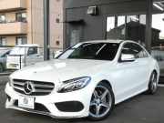 メルセデスベンツ Cクラス C200 AVG AMGﾗｲﾝ ﾍﾞｰｼｯｸ&ﾚｰﾀﾞｰｾｰﾌﾃｨPKG　ｷｰﾚｽｺﾞｰ 黒革ｼｰﾄ/ﾋｰﾀｰ HDDﾅﾋﾞ 地ﾃﾞｼﾞ Bｶﾒﾗ ﾊﾟｰｸﾄﾛﾆｯｸ ﾊﾟﾄﾞﾙｼﾌﾄ ﾄﾗﾝｸｽﾙｰ LEDﾗｲﾄ/自動ﾊｲﾋﾞｰﾑ AMGｴｱﾛ/AMG18AW　2年保証付