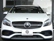 AMG Aクラス A45 4MATIC ﾚｰﾀﾞｰｾｰﾌﾃｨPKG　後期 381ps TWS19ｲﾝﾁAW AMGｴｱﾛ ｷｰﾚｽｺﾞｰ 黒本革ｼｰﾄ/ﾋｰﾀｰ ﾅﾋﾞTV Aｶｰﾌﾟﾚｲ Bｶﾒﾗ ﾀﾞｲﾅﾐｯｸｾﾚｸﾄ LEDﾗｲﾄ/ｱﾀﾞﾌﾟﾃｨﾌﾞHB ﾊﾟﾄﾞﾙｼﾌﾄ　2年保証付