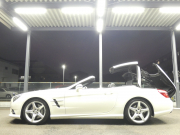 メルセデスベンツ SLクラス SL350 AMGｽﾎﾟｰﾂ&ABC&ﾚｰﾀﾞｰｾｰﾌﾃｨPKG　AMGｴｱﾛ/19ｲﾝﾁAW ﾏｼﾞｯｸｽｶｲﾙｰﾌ ｷｰﾚｽｺﾞｰ 黒革/ﾍﾞﾝﾁﾚｰﾀｰ HDDﾅﾋﾞ 地ﾃﾞｼﾞ Bｶﾒﾗ BTｵｰﾃﾞｨｵ ﾊﾟﾄﾞﾙｼﾌﾄ 自動ﾄﾗﾝｸ/ﾌｯﾄOP付 ABCｻｽﾍﾟﾝｼｮﾝ ｷｾﾉﾝ/自動HB ｱﾝﾋﾞｴﾝﾄﾗｲﾄ　2年保証付