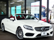 メルセデスベンツ Cクラス C180 ｶﾌﾞﾘｵﾚ ｽﾎﾟｰﾂ ﾚｻﾞｰｴｸｽｸﾙｰｼﾌﾞ&ﾚｰﾀﾞｰｾｰﾌﾃｨPKG　meｺﾈｸﾄ 9速AT 赤幌 赤本革/ﾋｰﾀｰ/ｴｱｽｶｰﾌ HDDﾅﾋﾞ 地ﾃﾞｼﾞ Bｶﾒﾗ ﾍｯﾄﾞｱｯﾌﾟD ｴｱﾊﾞﾗﾝｽPKG ｷｰﾚｽｺﾞｰ ﾀﾞｲﾅﾐｯｸｾﾚｸﾄ LEDﾗｲﾄ/自動HB AMGｴｱﾛ&19ｲﾝﾁAW　2年保証付
