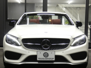 AMG Cクラス C43 4MATIC ｶﾌﾞﾘｵﾚ ﾚｰﾀﾞｰｾｰﾌﾃｨPKG　ｷｰﾚｽｺﾞｰ 9速AT ﾌﾞﾗｯｸ幌 赤本革ｼｰﾄ/ﾋｰﾀｰ/ｴｱｽｶｰﾌ HDDﾅﾋﾞ 地ﾃﾞｼﾞ Bｶﾒﾗ Burmester ｴｱﾊﾞﾗﾝｽPKG AMGｴｱﾛ/19ｲﾝﾁAW AMGﾗｲﾄﾞｺﾝﾄﾛｰﾙｻｽ LEDﾗｲﾄ/自動ﾊｲﾋﾞｰﾑ　2年保証付